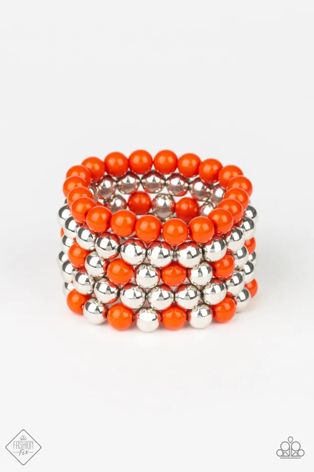 Paparazzi Bracelet PopYOUlar Culture Orange Paparazzi Jewelry Bracelets
