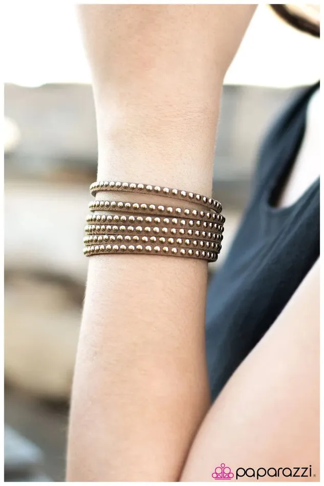 Paparazzi Bracelet Rebel With A Cause Brown Paparazzi Jewelry Bracelets