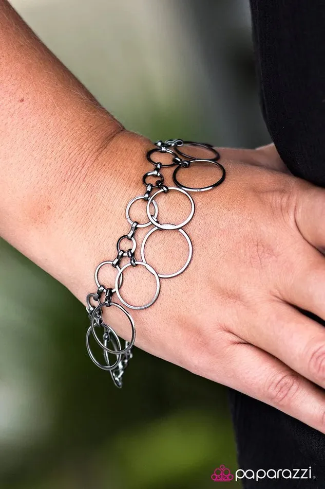 Paparazzi Bracelet Ring Girl Black Paparazzi Jewelry Bracelets