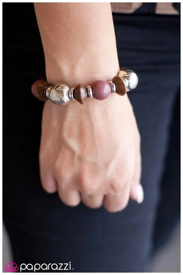 Paparazzi Bracelet Thats a Stretch Brown Paparazzi Jewelry Bracelets