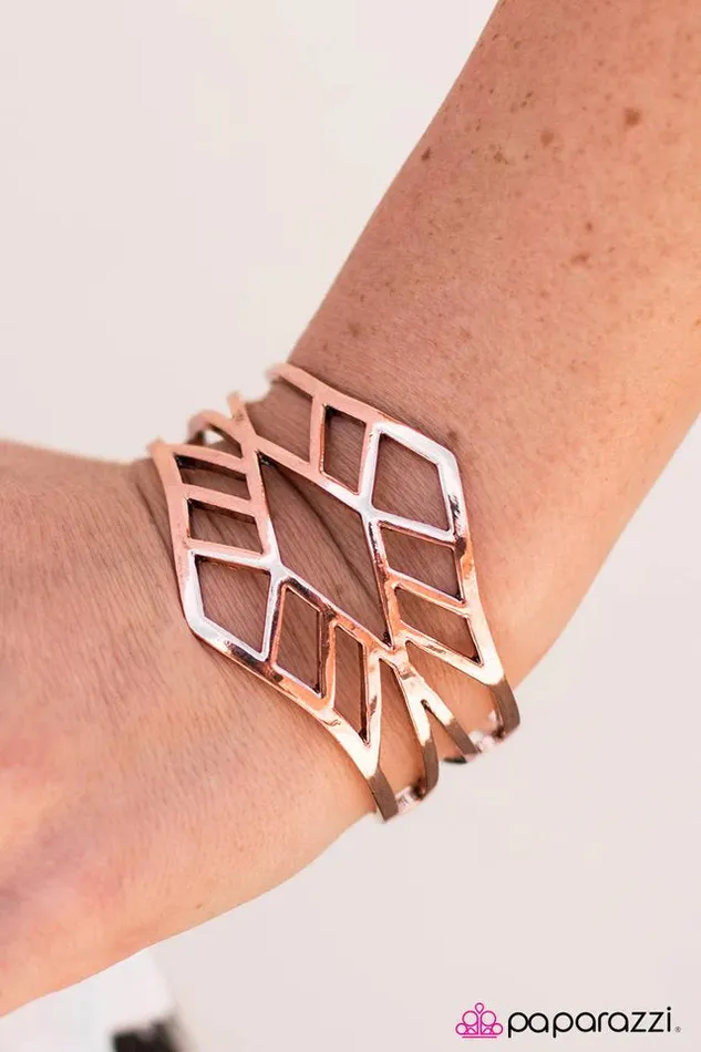 Paparazzi Bracelet The Pharaohest Of Them All Copper Paparazzi Jewelry Bracelets