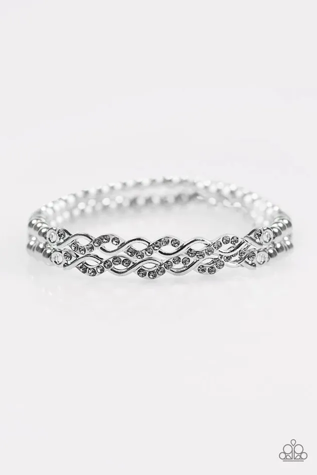 Paparazzi Bracelet Uptown Utopia Silver Paparazzi Jewelry Bracelets