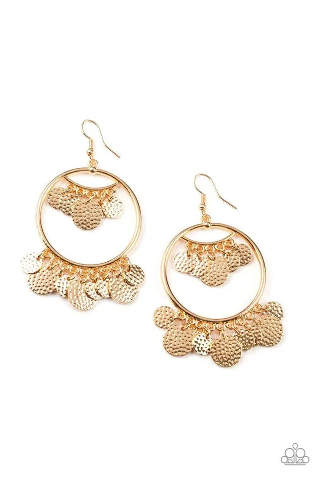 Paparazzi Earring AllCHIME High Gold Paparazzi Jewelry Earrings