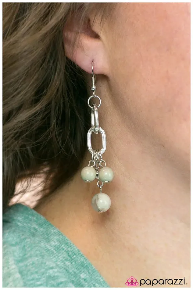 Paparazzi Earring Best Day Ever Green Paparazzi Jewelry Earrings