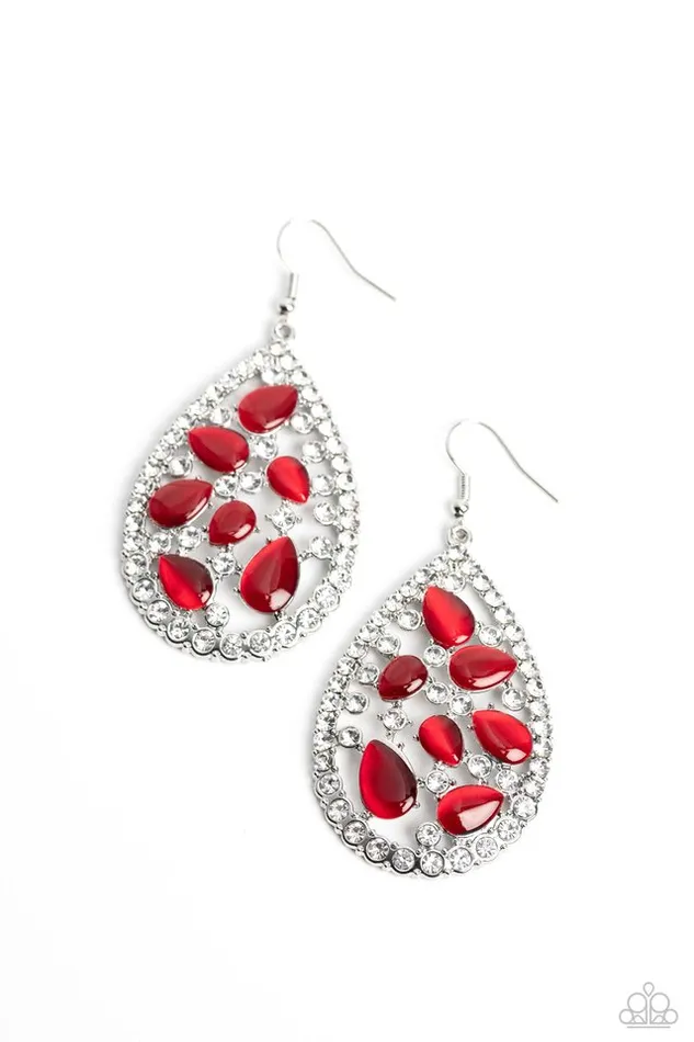 Paparazzi Earring Cats Eye Class Red Paparazzi Jewelry Earrings Paparazzi Earring Cats Eye Class Red Paparazzi Jewelry Earrings