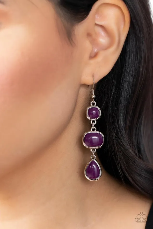 Paparazzi Earring Fashion Frolic Purple Paparazzi Jewelry Earrings