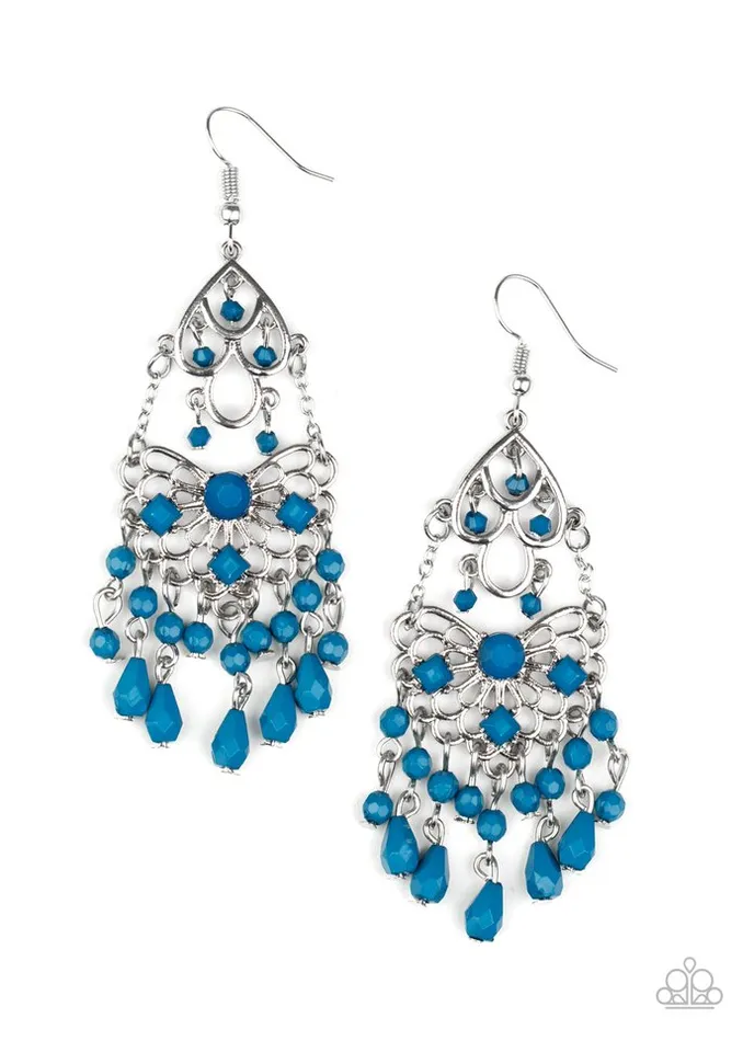 Paparazzi Earring Glass Slipper Glamour Blue Paparazzi Jewelry Earrings Paparazzi Earring Glass Slipper Glamour Blue Paparazzi Jewelry Earrings