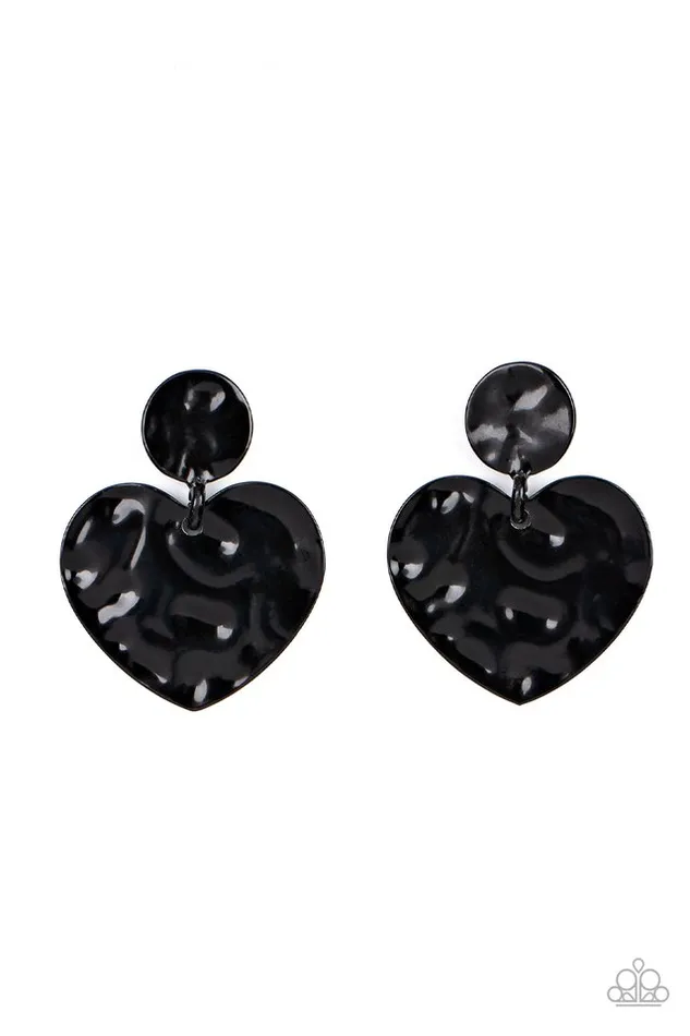 Paparazzi Earring Just a Little Crush Black Paparazzi Jewelry Earrings Paparazzi Earring Just a Little Crush Black Paparazzi Jewelry Earrings