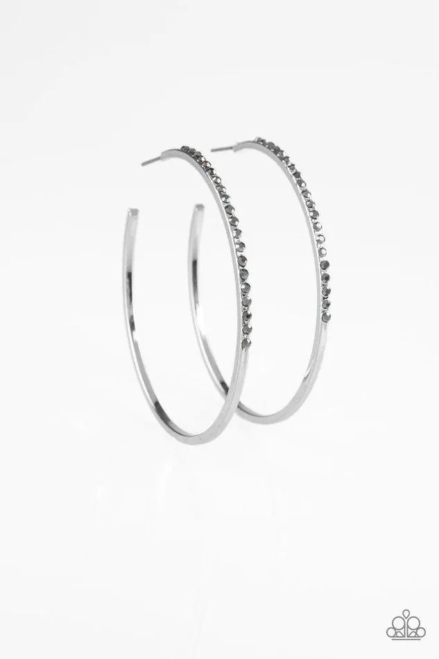 Paparazzi Earring Make The FIERCE Move Silver Paparazzi Jewelry Earrings