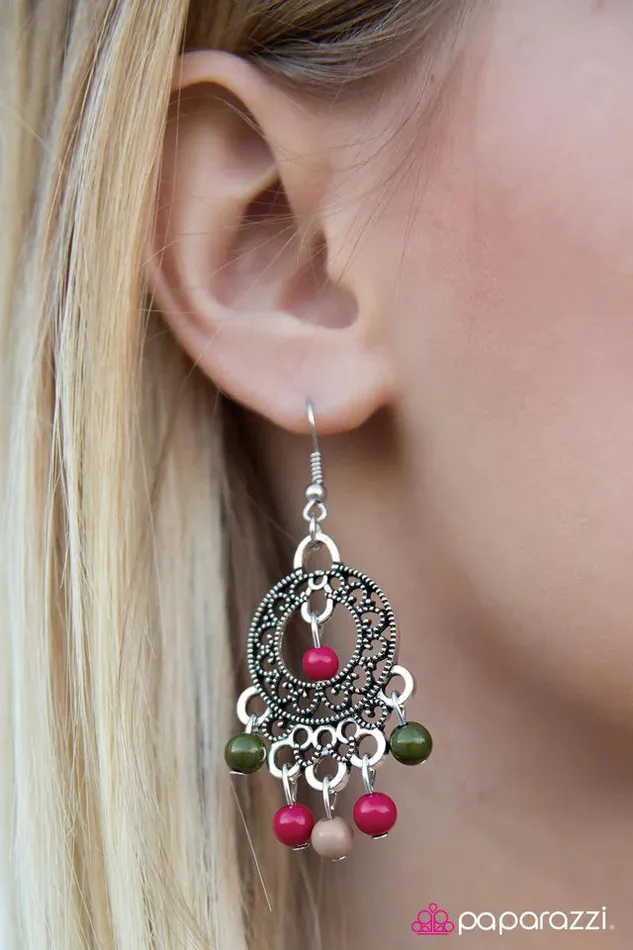 Paparazzi Earring Seafront Property Multi Paparazzi Jewelry Earrings