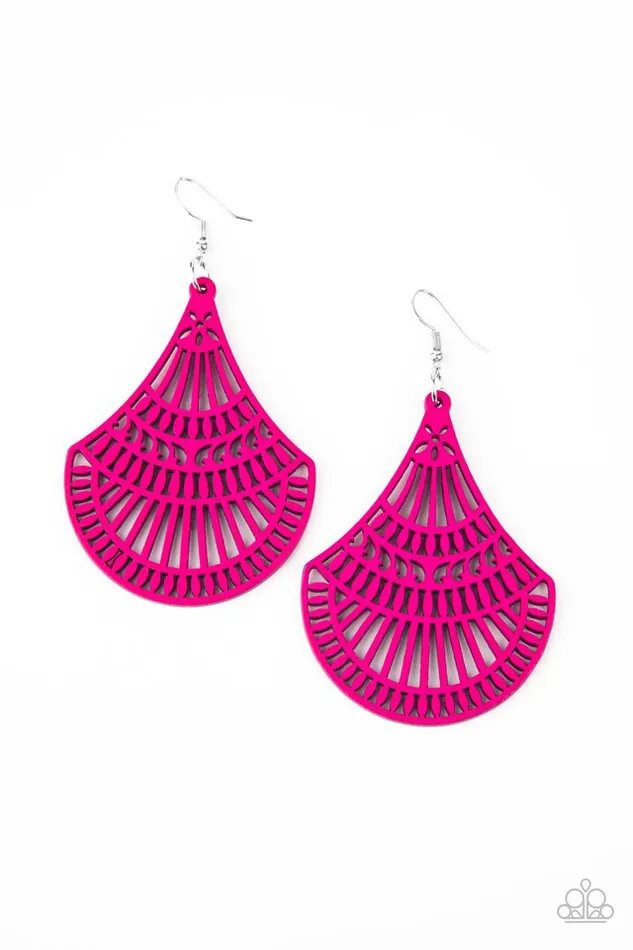 Paparazzi Earring Tropical Tempest Pink Paparazzi Jewelry Earrings Paparazzi Earring Tropical Tempest Pink Paparazzi Jewelry Earrings