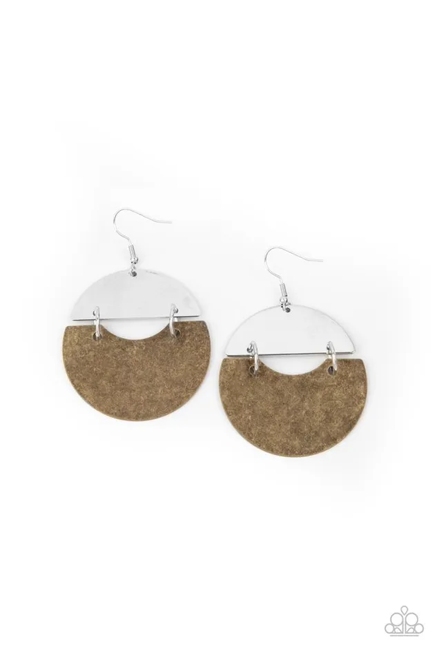 Paparazzi Earring Watching The Sunrise Brass Paparazzi Jewelry Earrings Paparazzi Earring Watching The Sunrise Brass Paparazzi Jewelry Earrings