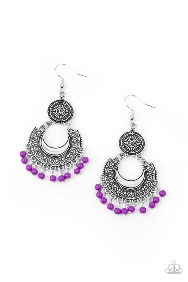 Paparazzi Earring Yes I CANCUN Purple Paparazzi Jewelry Earrings Paparazzi Earring Yes I CANCUN Purple Paparazzi Jewelry Earrings