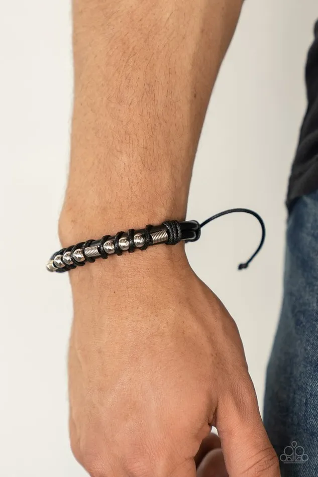 Paparazzi Jewelry Bracelets Paparazzi Bracelet Bronco Brawler Black