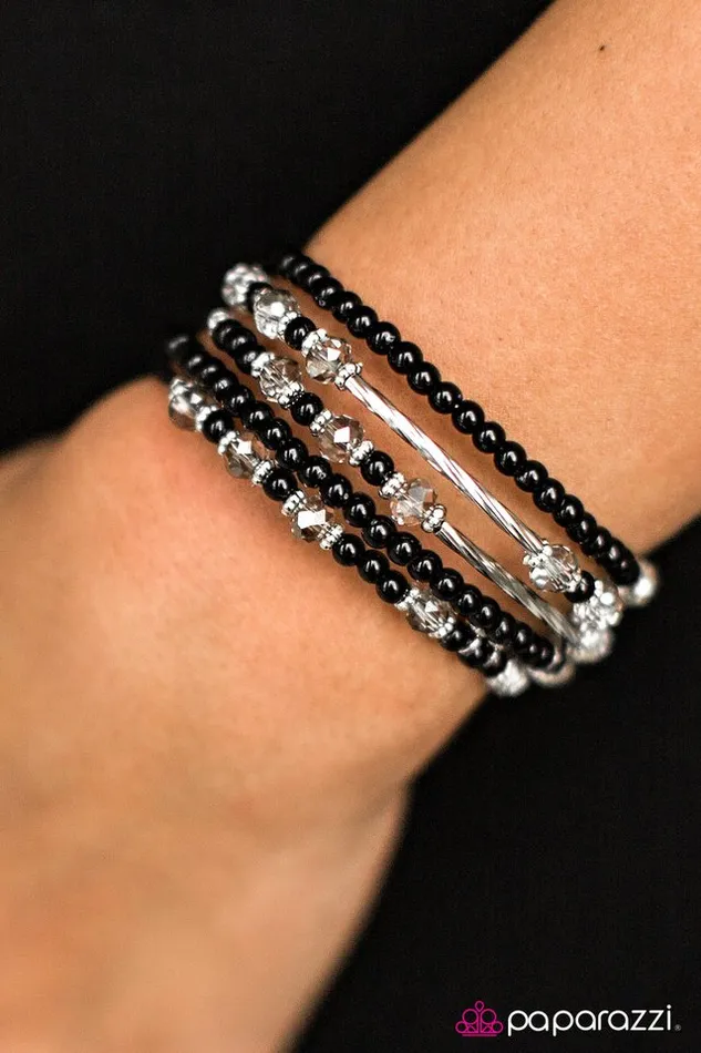 Paparazzi Jewelry Bracelets Paparazzi Bracelet Classically Cabaret Black