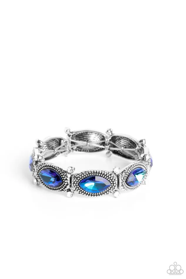 Paparazzi Jewelry Bracelets Paparazzi Bracelet Dancing Diva Blue Paparazzi Jewelry Bracelets Paparazzi Bracelet Dancing Diva Blue