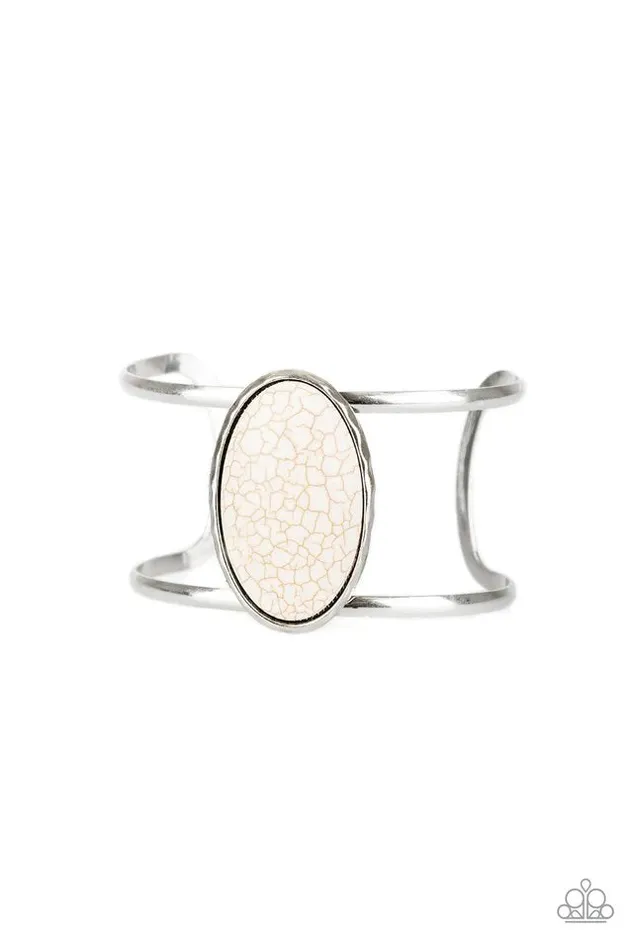 Paparazzi Jewelry Bracelets Paparazzi Bracelet Desert Empress White