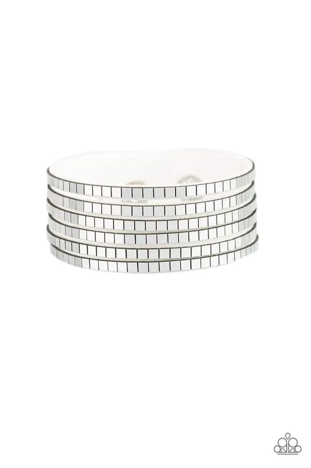 Paparazzi Jewelry Bracelets Paparazzi Bracelet Disco Dazzle White
