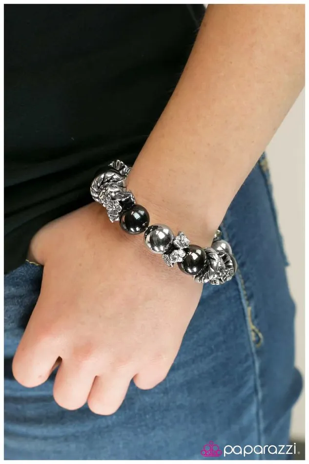 Paparazzi Jewelry Bracelets Paparazzi Bracelet Fire and Brimstone Black