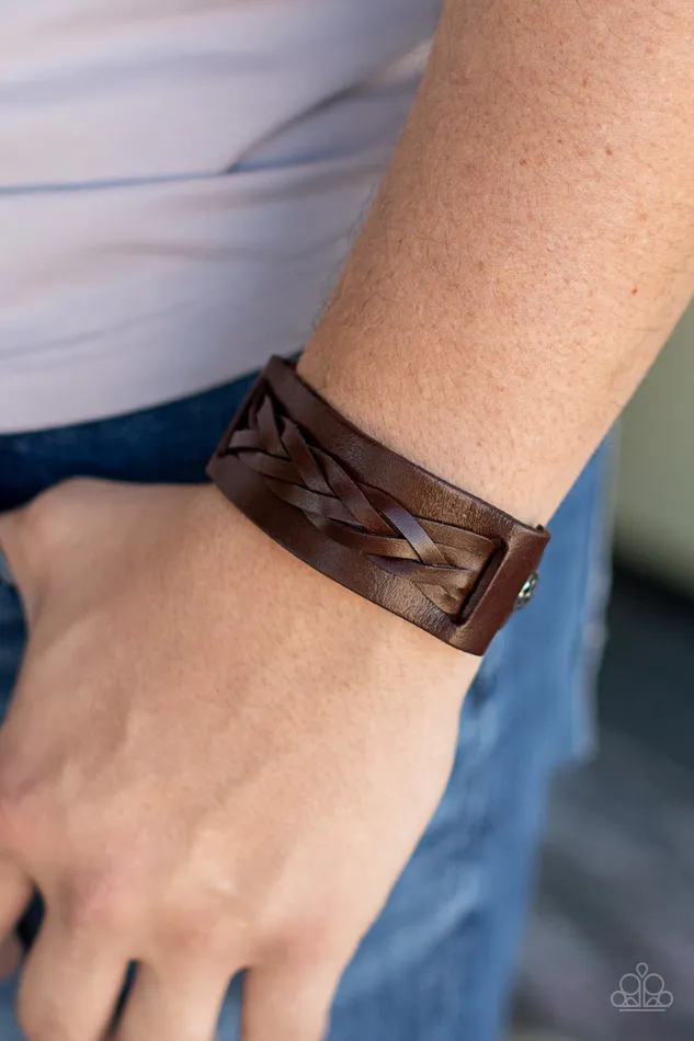 Paparazzi Jewelry Bracelets Paparazzi Bracelet Practical Pioneer Brown