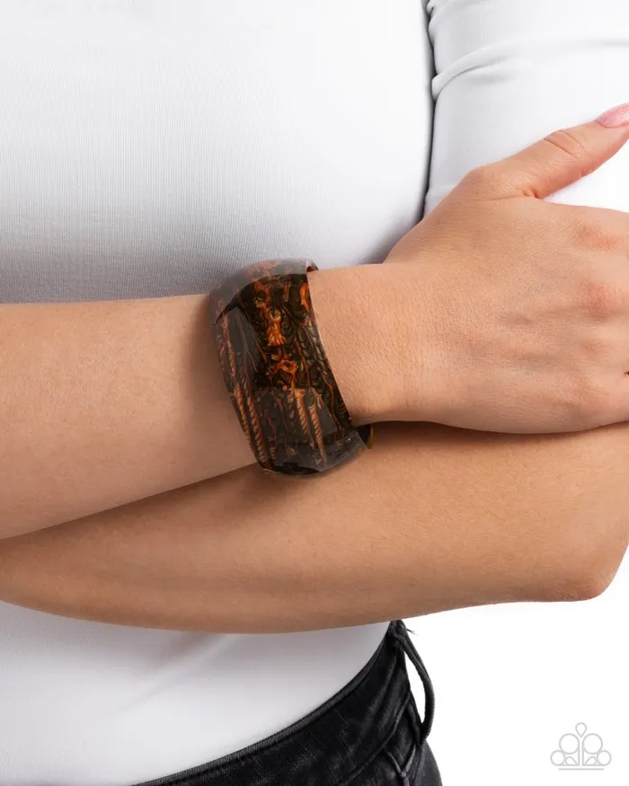 Paparazzi Jewelry Bracelets Paparazzi Bracelet Radical Rendezvous Brown