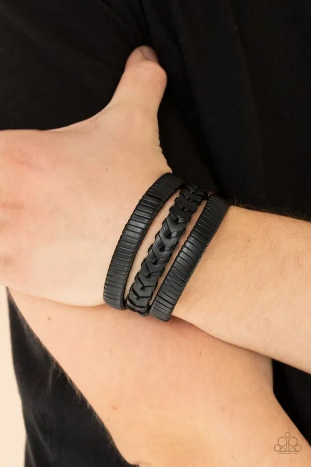 Paparazzi Jewelry Bracelets Paparazzi Bracelet Rogue Roamer Black