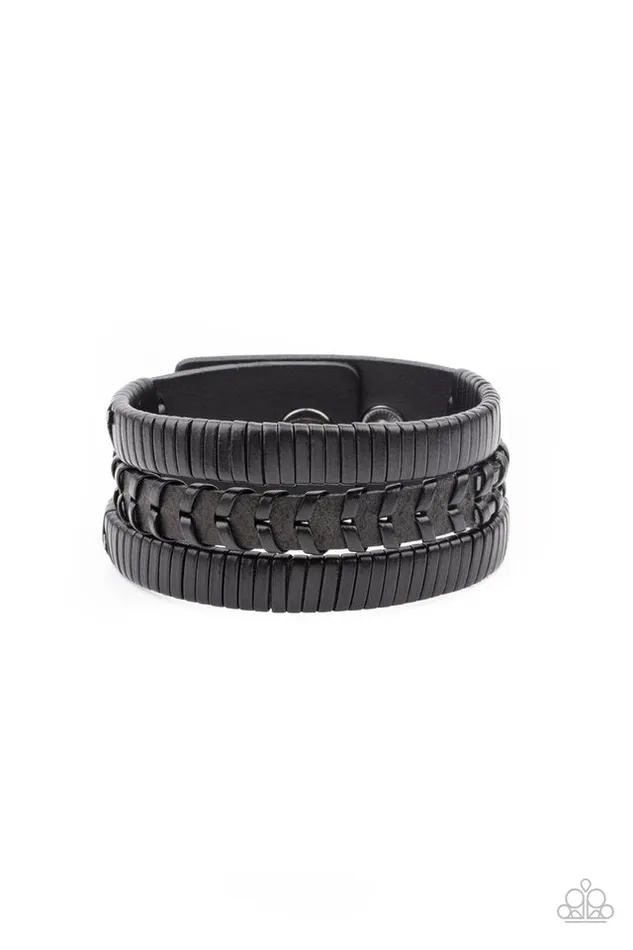 Paparazzi Jewelry Bracelets Paparazzi Bracelet Rogue Roamer Black Paparazzi Jewelry Bracelets Paparazzi Bracelet Rogue Roamer Black