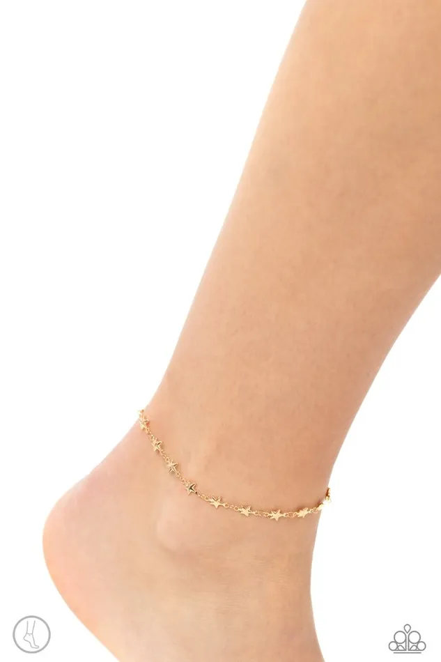 Paparazzi Jewelry Bracelets Paparazzi Bracelet Starry Swing Dance Gold