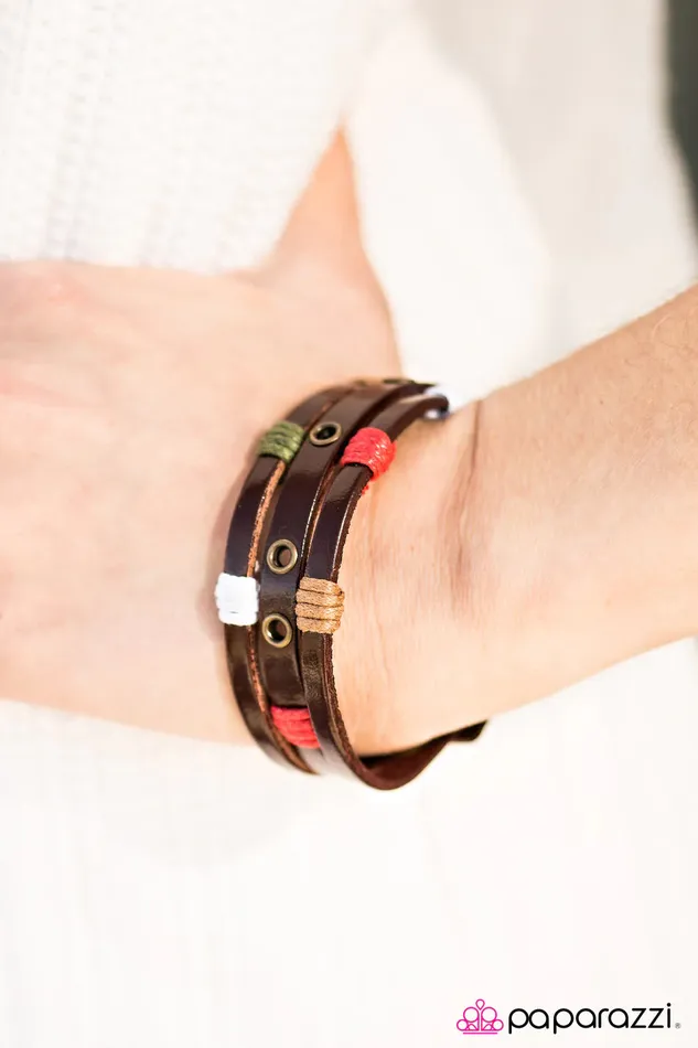Paparazzi Jewelry Bracelets Paparazzi Bracelet Summer Campfires Brown