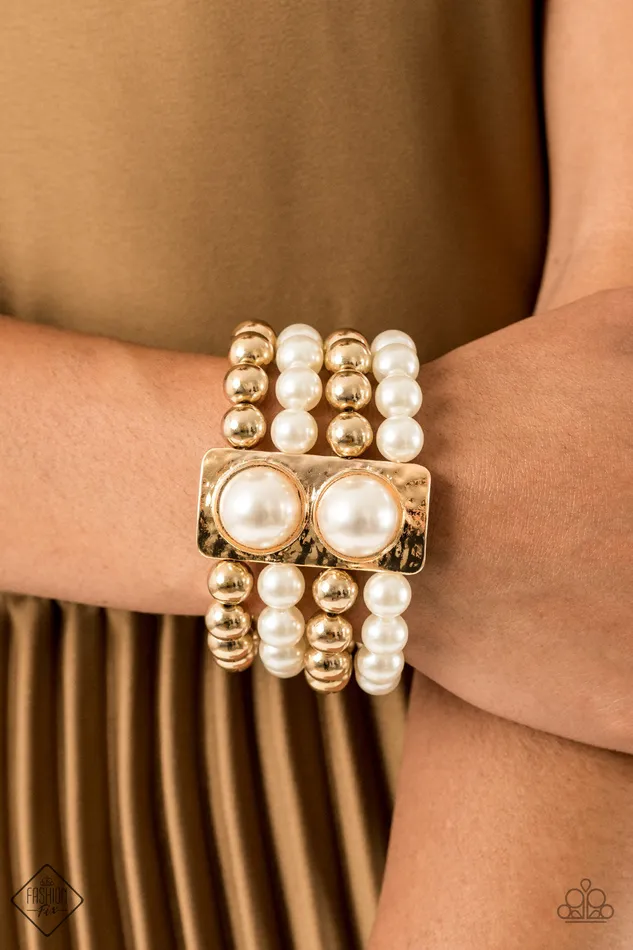 Paparazzi Jewelry Bracelets Paparazzi Bracelet WEALTHConscious Fashion Fix Oct2020 Gold
