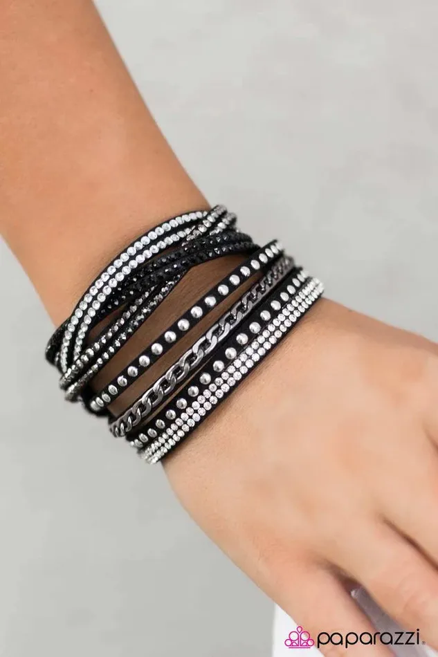 Paparazzi Jewelry Bracelets Paparazzi Bracelet Work Your Magic Black