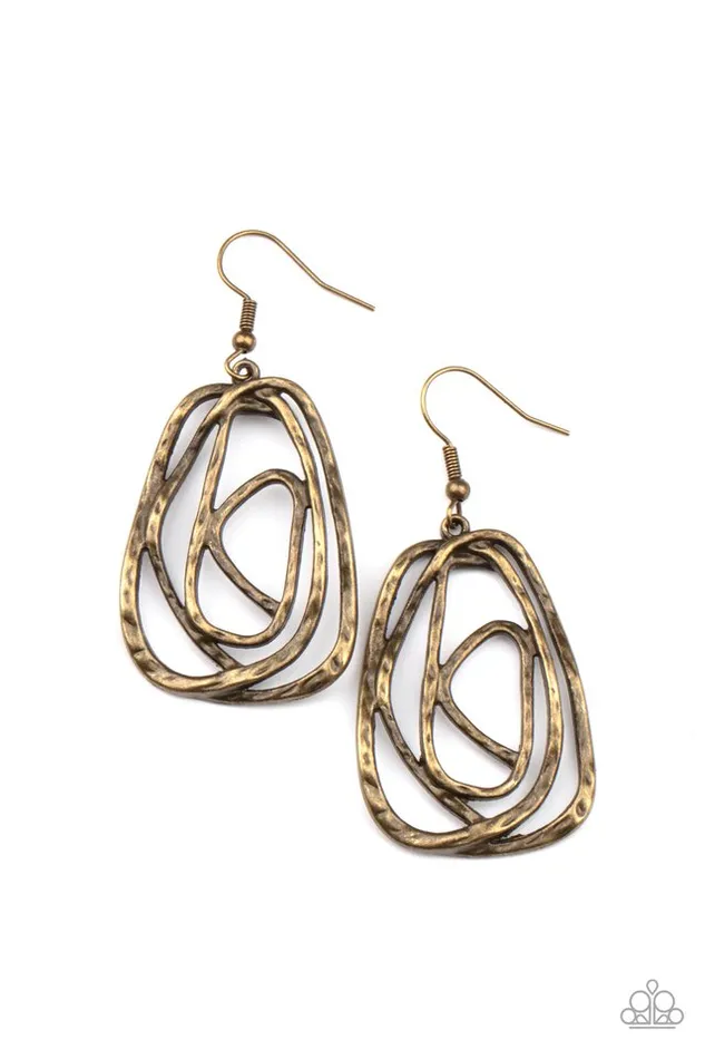 Paparazzi Jewelry Earrings Paparazzi Earring Artisan Relic Brass Paparazzi Jewelry Earrings Paparazzi Earring Artisan Relic Brass