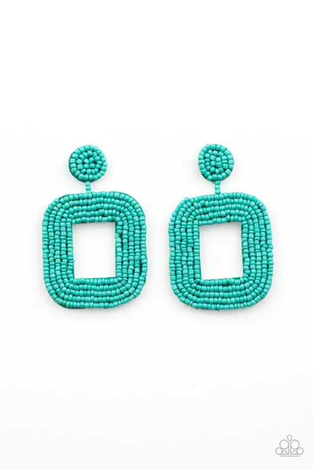 Paparazzi Jewelry Earrings Paparazzi Earring Beaded Bella Blue Paparazzi Jewelry Earrings Paparazzi Earring Beaded Bella Blue
