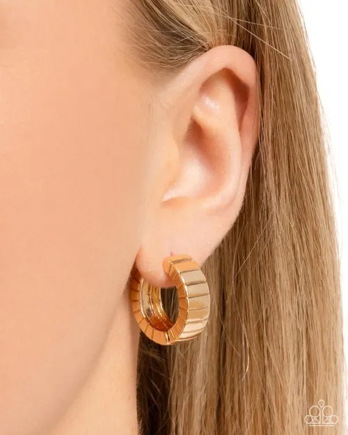Paparazzi Jewelry Earrings Paparazzi Earring BOLD Up Gold