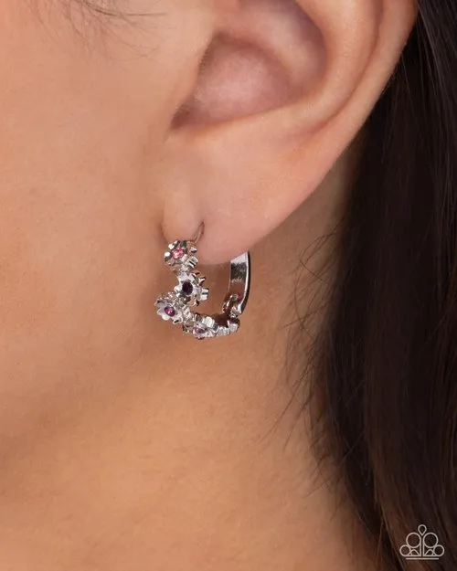 Paparazzi Jewelry Earrings Paparazzi Earring Budding Botanicals Purple