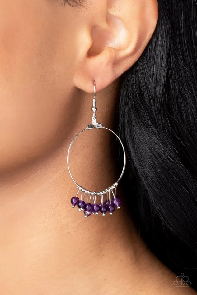 Paparazzi Jewelry Earrings Paparazzi Earring Free Your Soul Purple