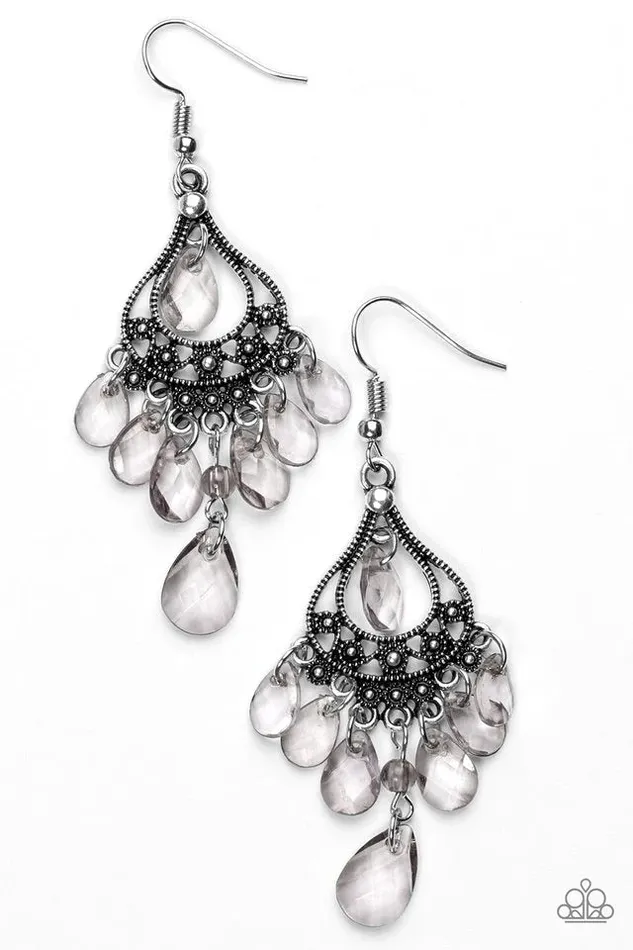 Paparazzi Jewelry Earrings Paparazzi Earring Glamour Genie Silver
