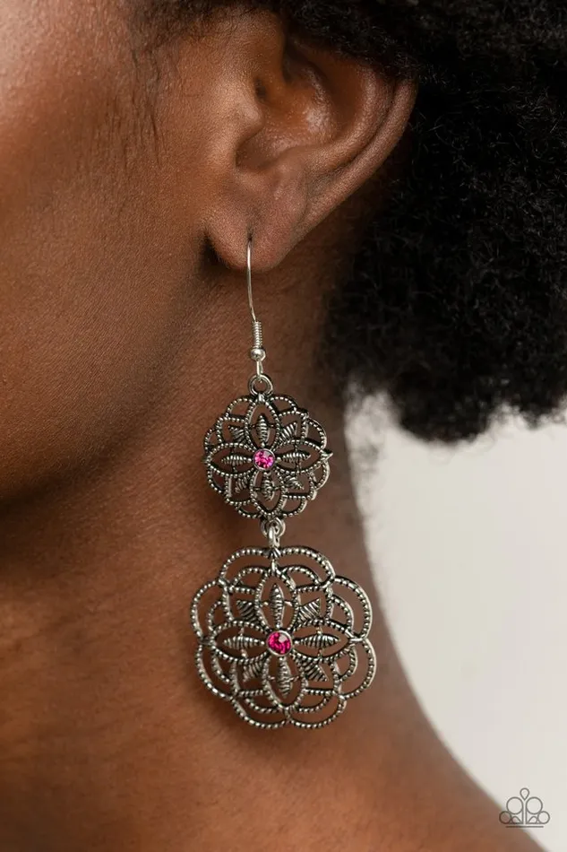 Paparazzi Jewelry Earrings Paparazzi Earring Mandala Mecca Pink