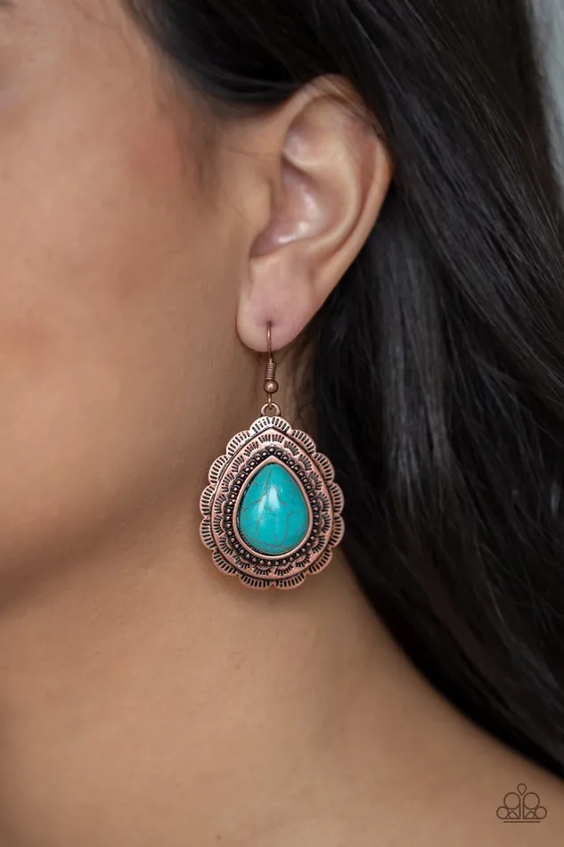 Paparazzi Jewelry Earrings Paparazzi Earring Mountain Mover Copper