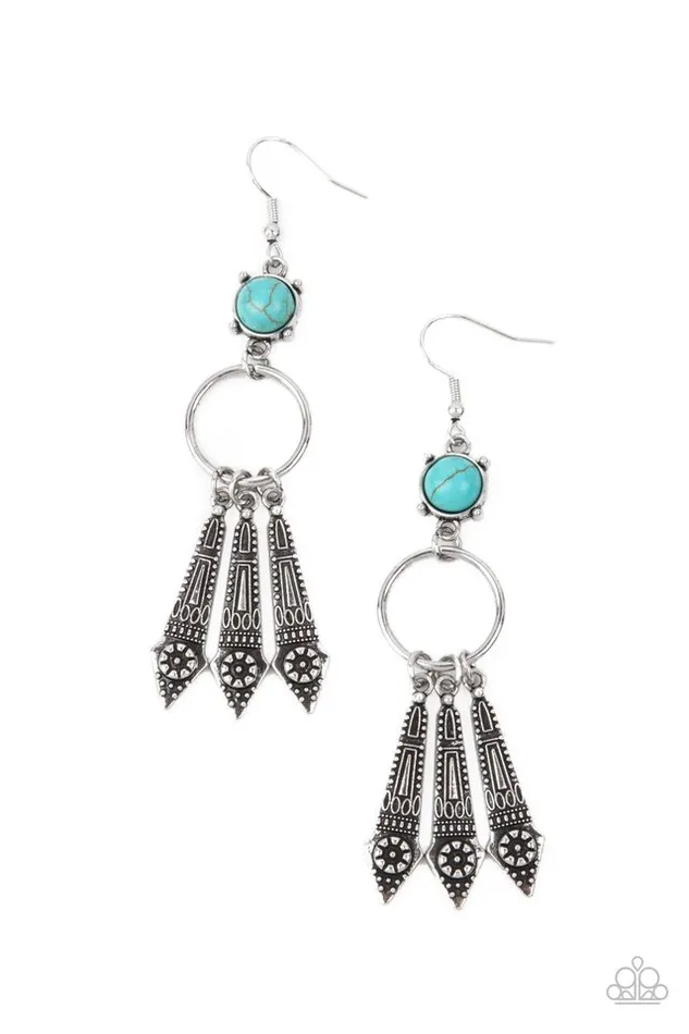 Paparazzi Jewelry Earrings Paparazzi Earring Prana Paradise Blue Paparazzi Jewelry Earrings Paparazzi Earring Prana Paradise Blue