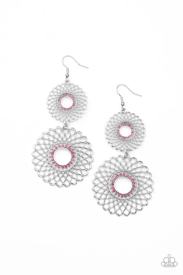 Paparazzi Jewelry Earrings Paparazzi Earring Regal Roulette Pink Paparazzi Jewelry Earrings Paparazzi Earring Regal Roulette Pink