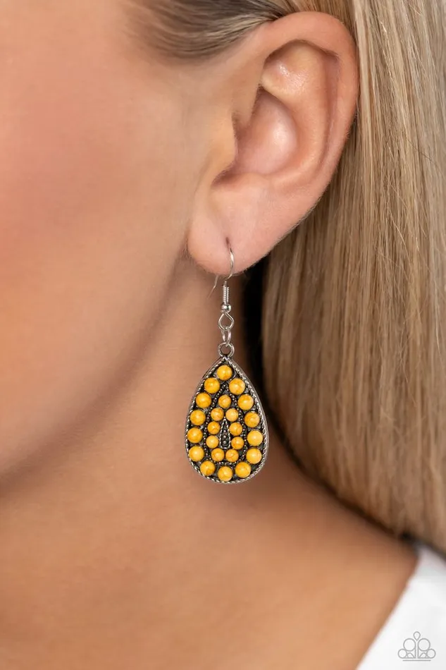 Paparazzi Jewelry Earrings Paparazzi Earring Rural Replica Yellow