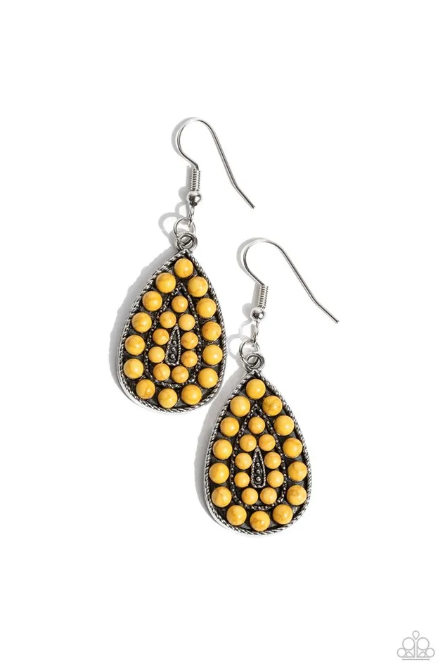 Paparazzi Jewelry Earrings Paparazzi Earring Rural Replica Yellow Paparazzi Jewelry Earrings Paparazzi Earring Rural Replica Yellow