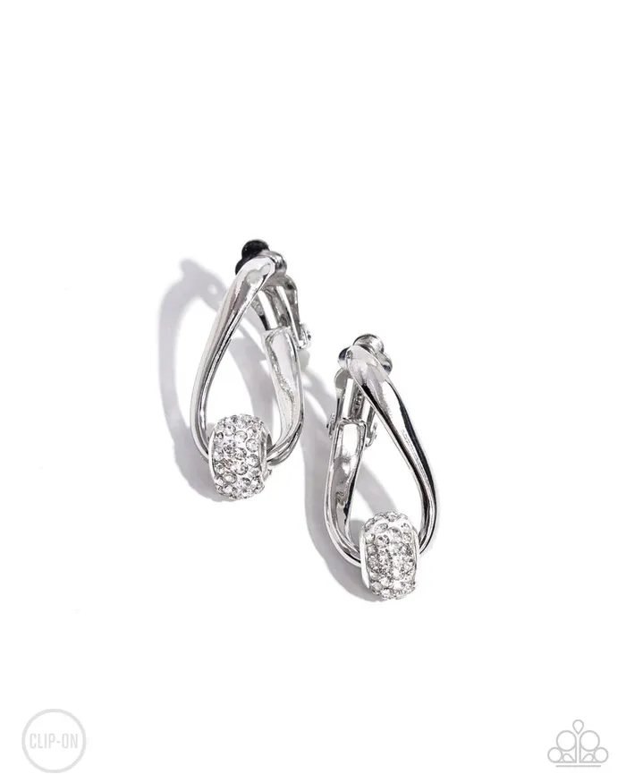 Paparazzi Jewelry Earrings Paparazzi Earring Secret Standout White Paparazzi Jewelry Earrings Paparazzi Earring Secret Standout White