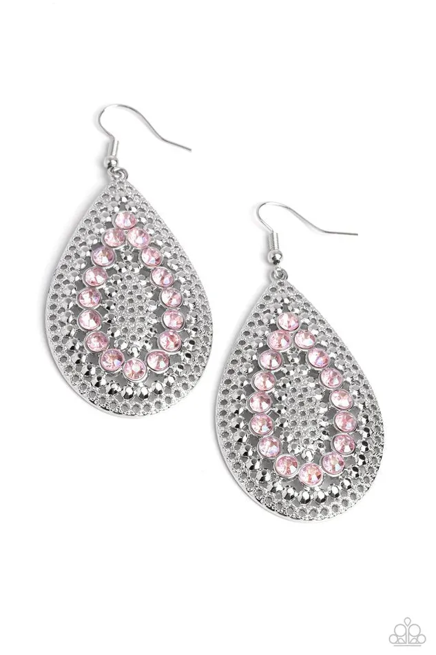 Paparazzi Jewelry Earrings Paparazzi Earring Spirited Socialite Pink Paparazzi Jewelry Earrings Paparazzi Earring Spirited Socialite Pink