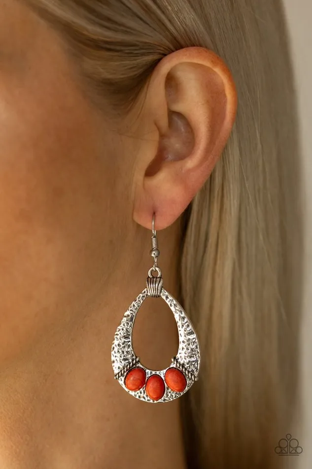 Paparazzi Jewelry Earrings Paparazzi Earring Terra Terrific Orange