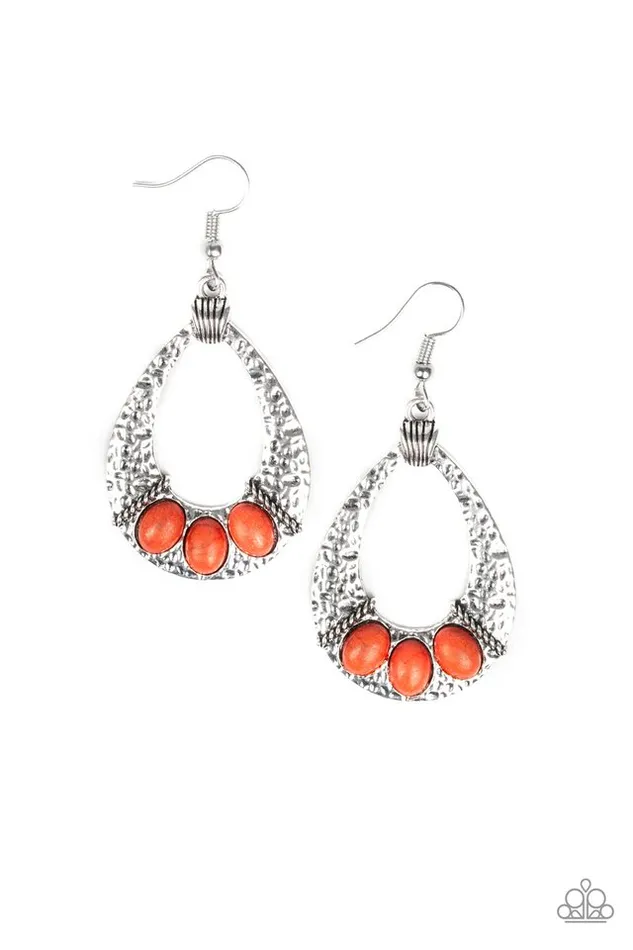 Paparazzi Jewelry Earrings Paparazzi Earring Terra Terrific Orange Paparazzi Jewelry Earrings Paparazzi Earring Terra Terrific Orange