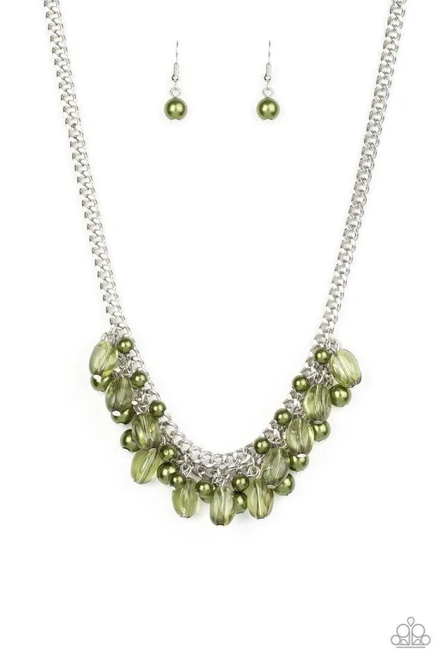 Paparazzi Jewelry Necklaces Paparazzi Necklace 5th Avenue Flirtation Green