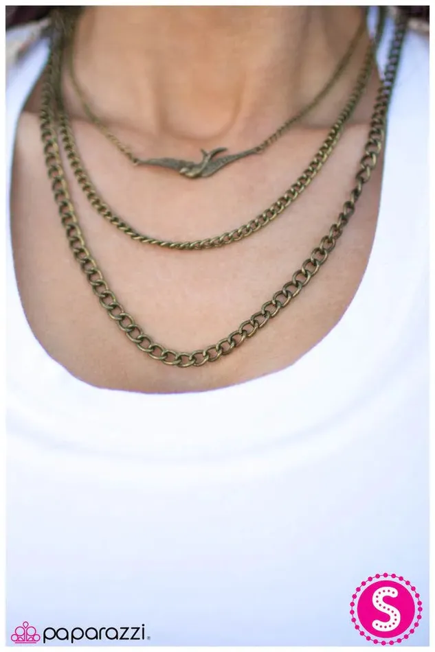 Paparazzi Jewelry Necklaces Paparazzi Necklace A BirdsEye View Brass