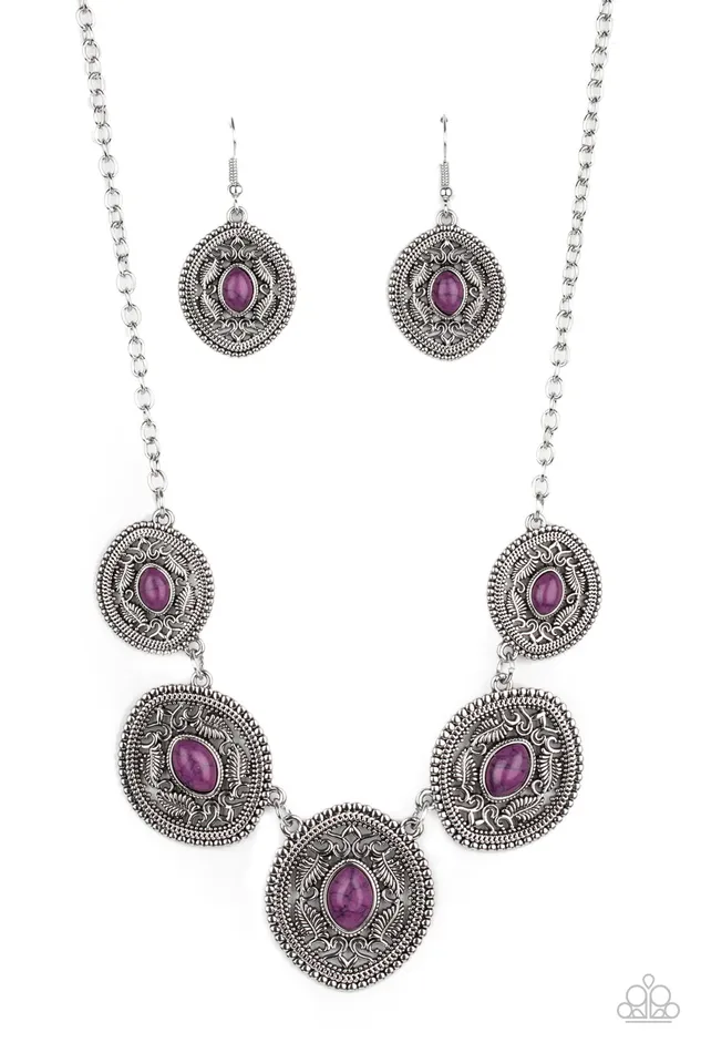 Paparazzi Jewelry Necklaces Paparazzi Necklace Alter ECO Purple